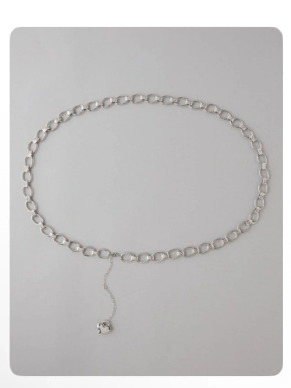 American Eagle Silver Chunky Chain Link Belt